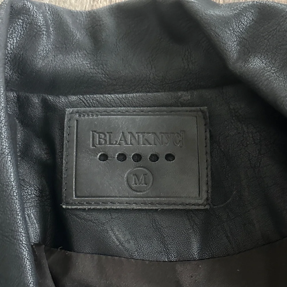 Blank NYC Black Leather Moto Jacket - Picture 2 of 8